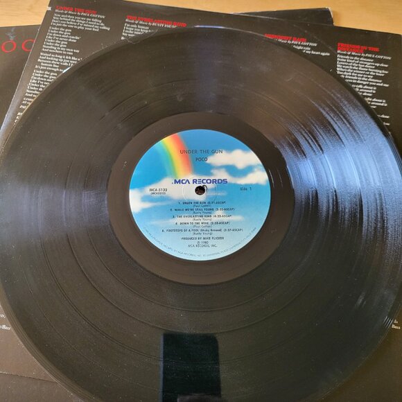 POCO Under The Gun LP 1980 MCA-5132 Stereo Country Rock Vinyl Record Vtg LP4 - Picture 6 of 11